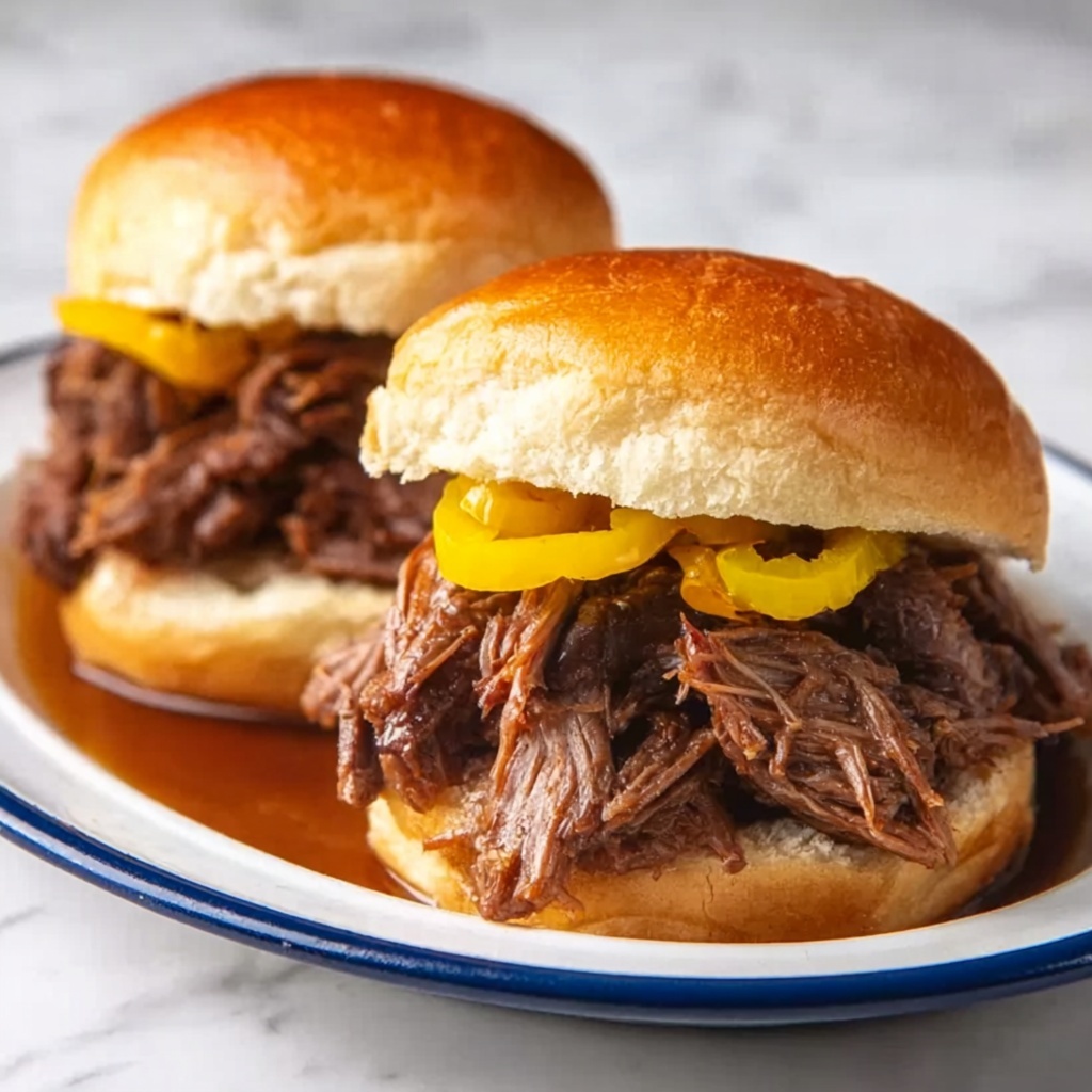 Slow Cooker Mississippi Pot Roast Sliders Recipe - Recipe Image