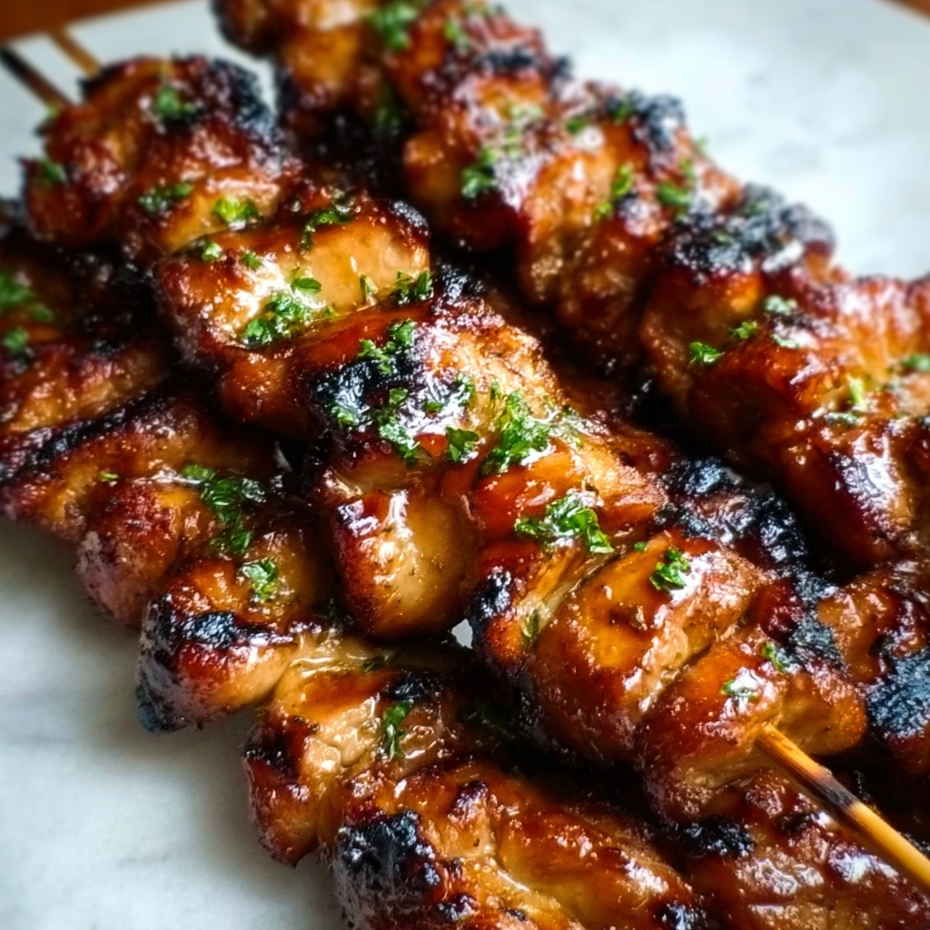 Grilled Thai Chicken Skewers with Peanut Sauce Recipe - Recipe Image