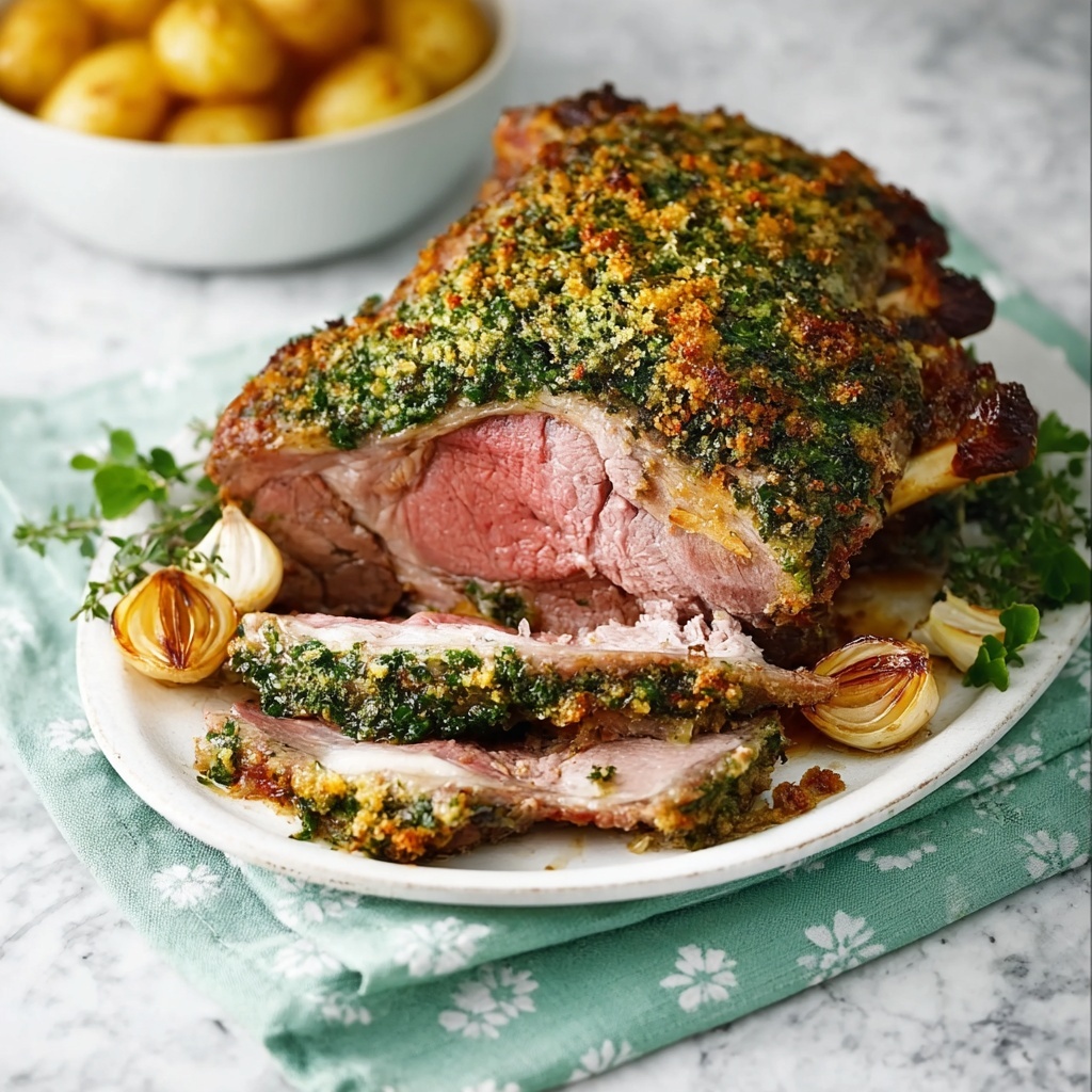 Roast Lamb with Spring Herb Crumbs Recipe - Recipe Image