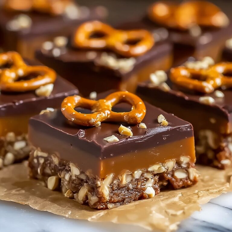 Chocolate Caramel Peanut Butter Pretzel Bars Recipe
