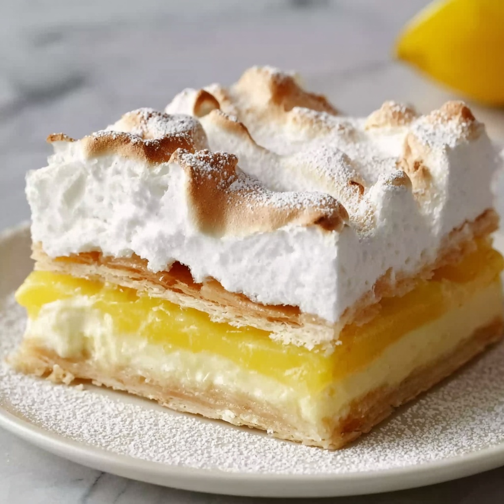 Zesty Lemon Meringue Pie Bars Recipe - Recipe Image