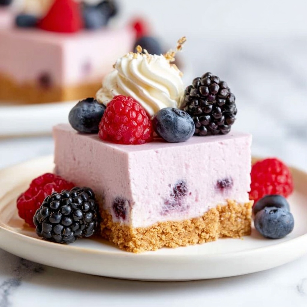 No-Bake Berry Cheesecake Recipe - Recipe Image