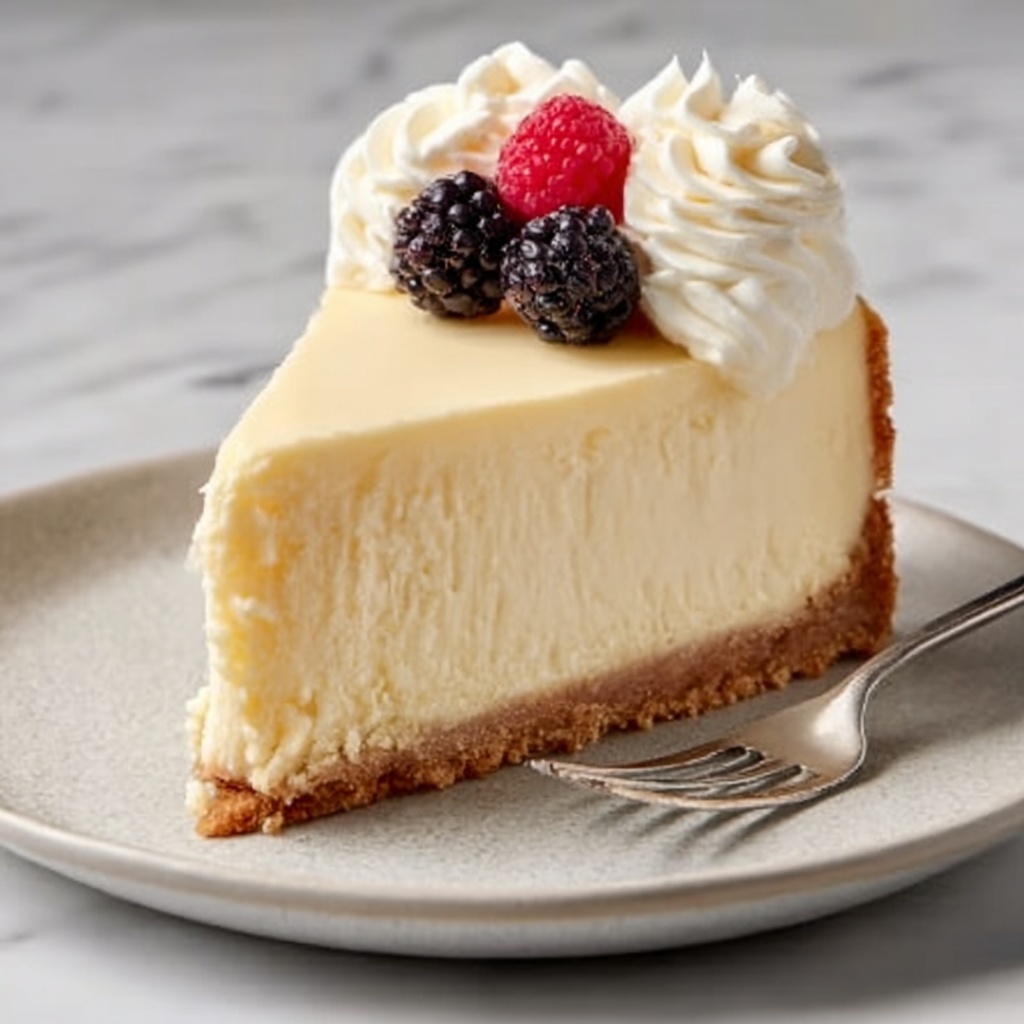 Creamy Baked Cheesecake Recipe - Recipe Image