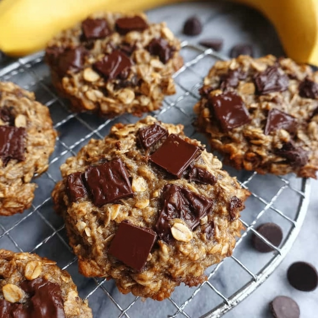 Banana-Oat Chocolate Chunk Cookies Recipe - Recipe Image