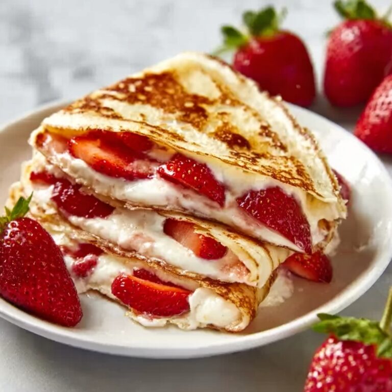 Decadent Strawberry Cheesecake Quesadillas Recipe