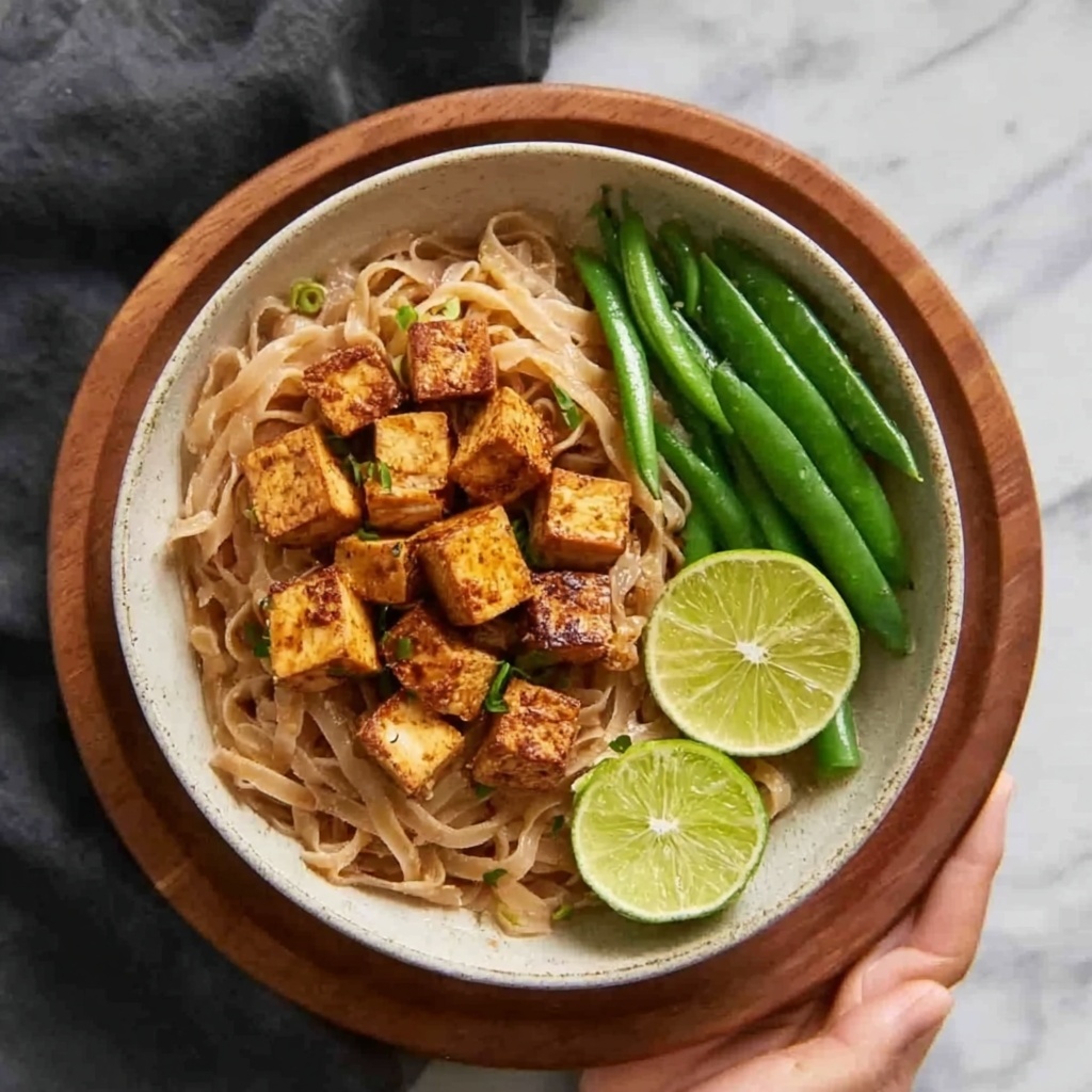 Crispy Tofu Bowls with Curry Noodles and Chili Green Beans Recipe - Recipe Image