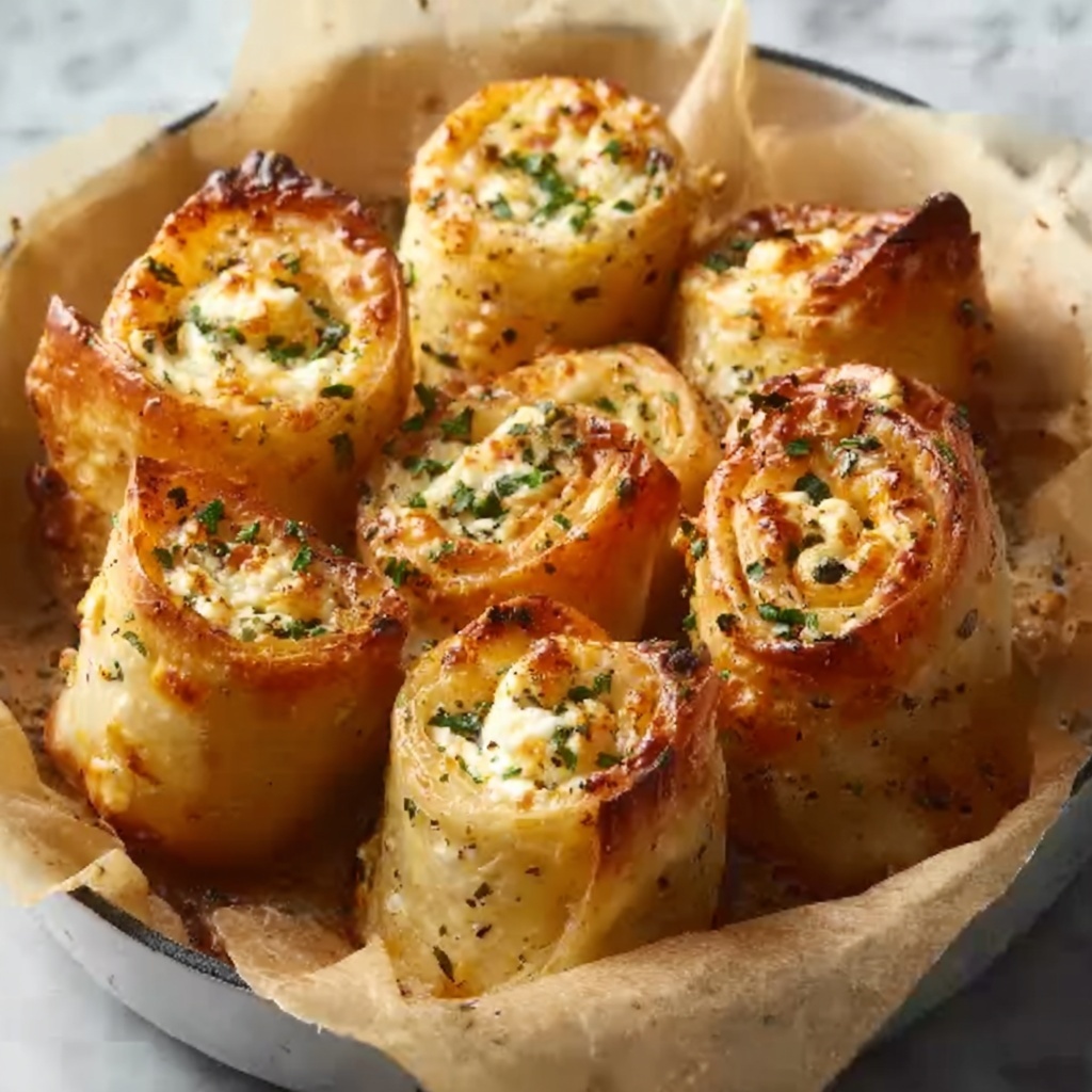 Oven-Fried Feta Rolls with Chili Honey Recipe - Recipe Image