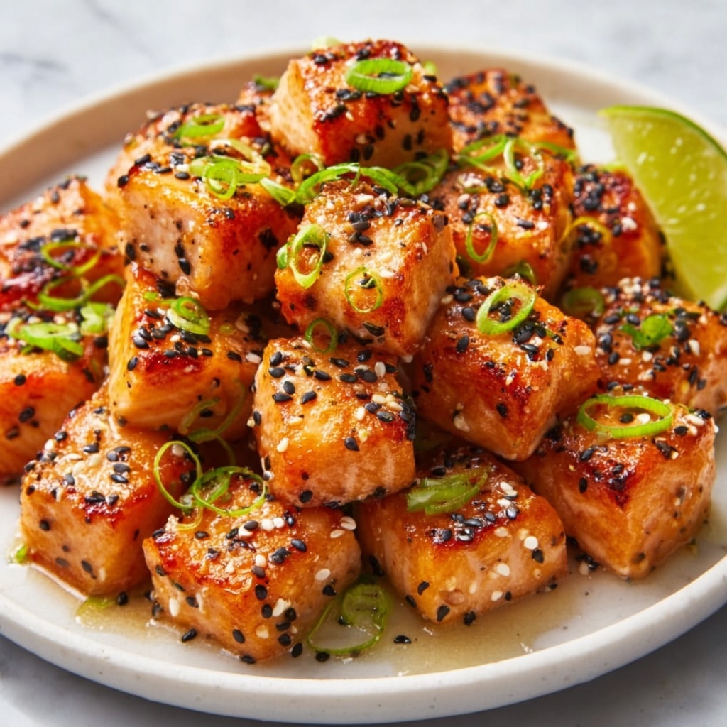 Bang Bang Salmon Bites with Spicy Thai Sauce Recipe - Recipe Image