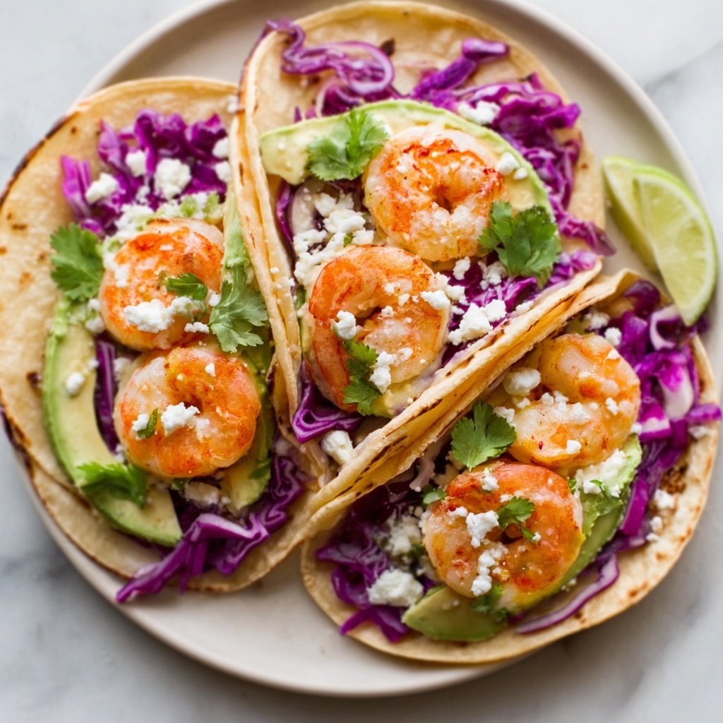 Spicy Shrimp Tacos with Cilantro Lime Sauce Recipe - Recipe Image