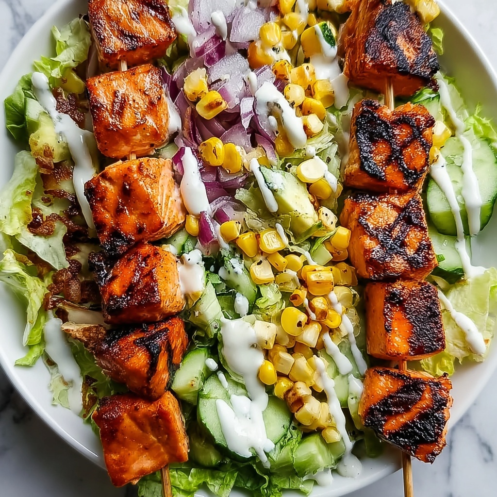 BBQ Chicken Skewer Salad: An Incredible Ultimate Meal Recipe - Recipe Image