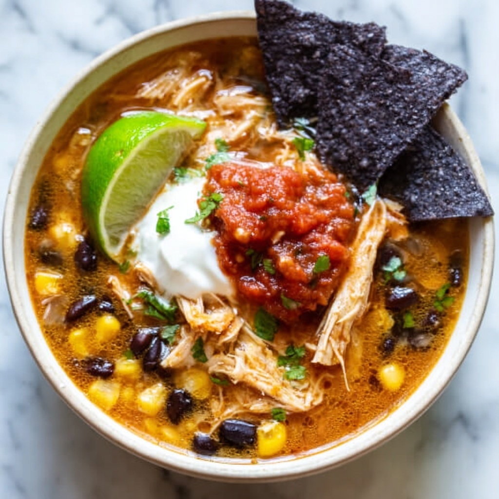 Healthy Chicken Tortilla Soup Recipe - Recipe Image