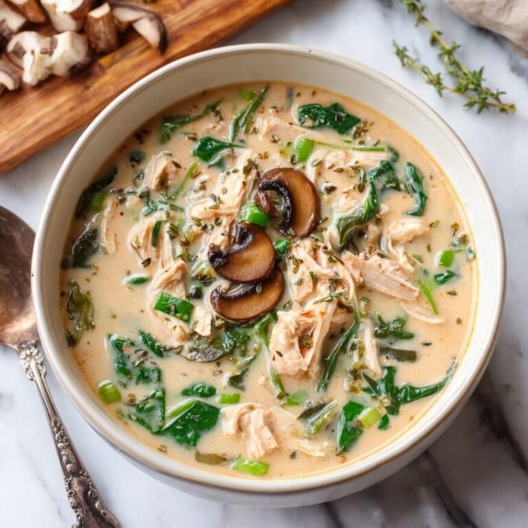 Creamy Mushroom Kale Turkey Soup Recipe