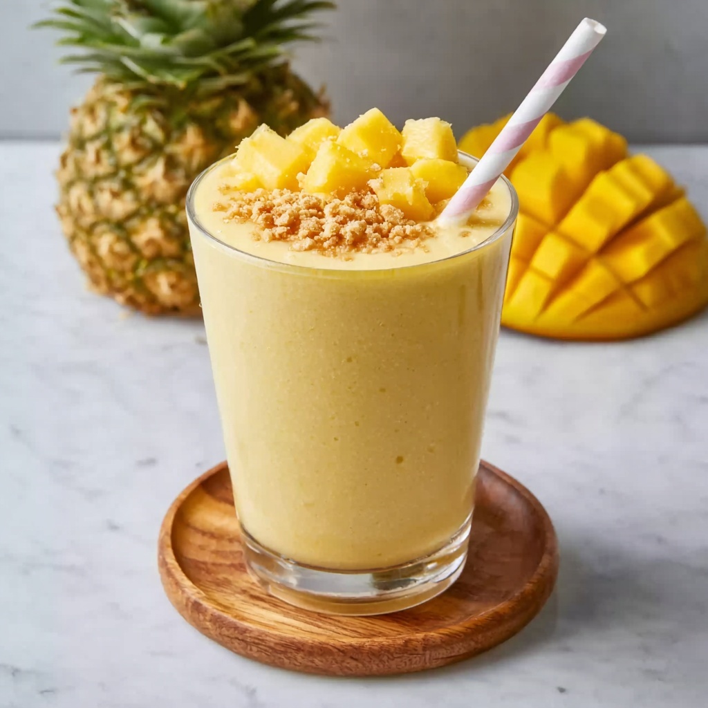 Mango Pineapple Smoothie Bowl Recipe - Recipe Image