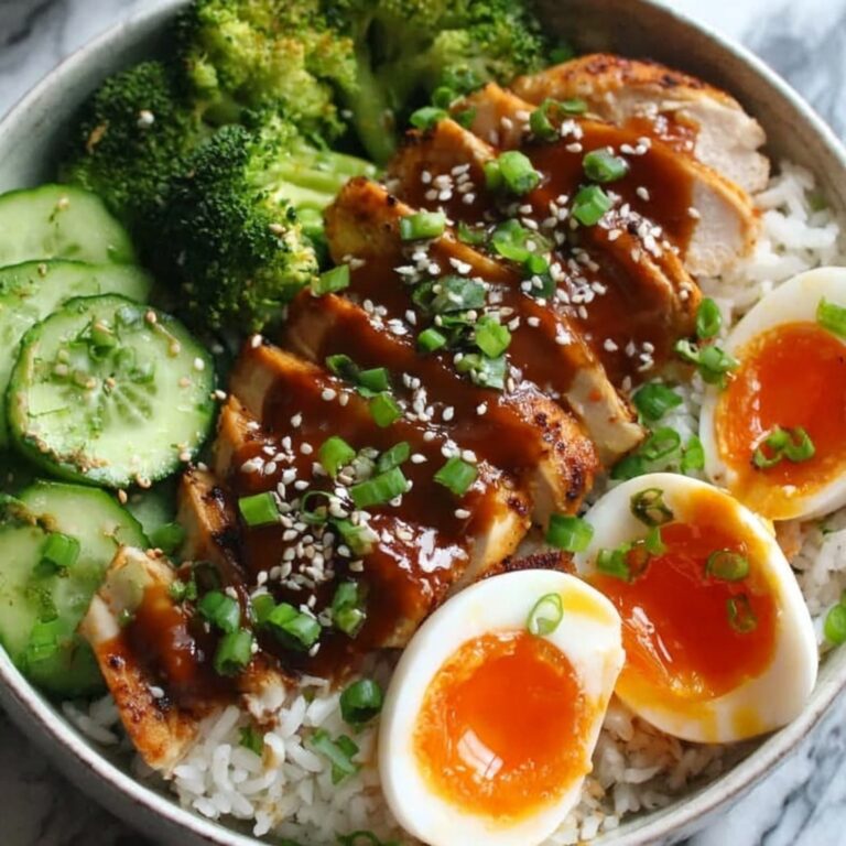 Sticky Chicken Rice Bowls Recipe