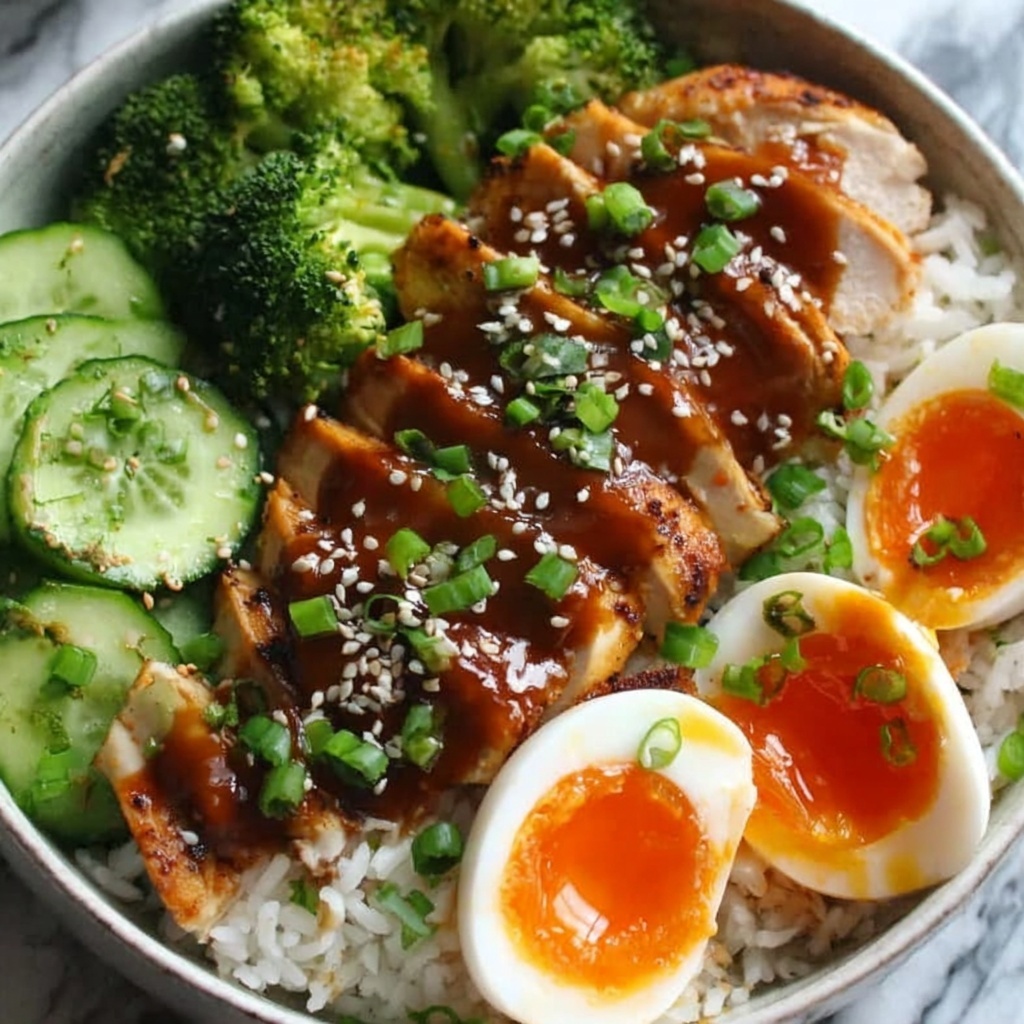 Sticky Chicken Rice Bowls Recipe - Recipe Image