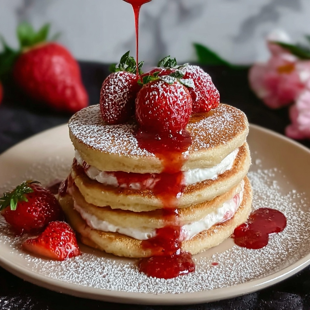 Gluten Free Strawberry Cheesecake Pancakes: An Amazing Ultimate Recipe - Recipe Image