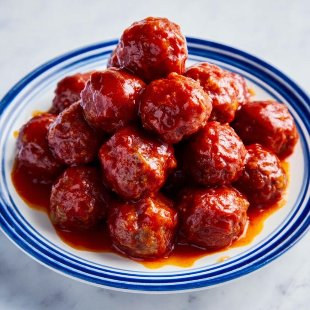 Slow-Cooker Grape Jelly Meatballs Recipe - Recipe Image