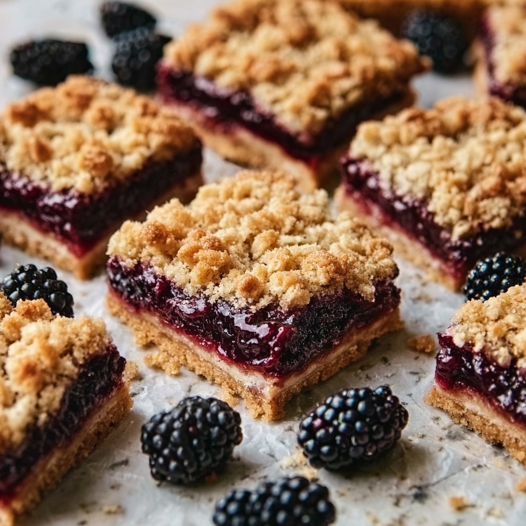 Blackberry Coconut Bars Recipe - Recipe Image
