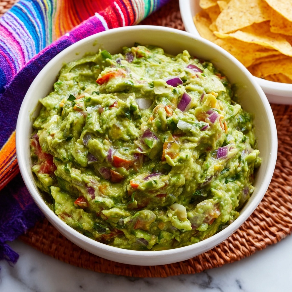 Fresh Homemade Guacamole Recipe - Recipe Image