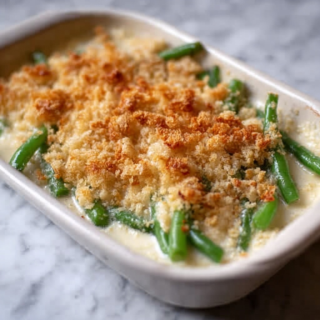 Easy Cream Cheese Green Bean Casserole Recipe - Recipe Image