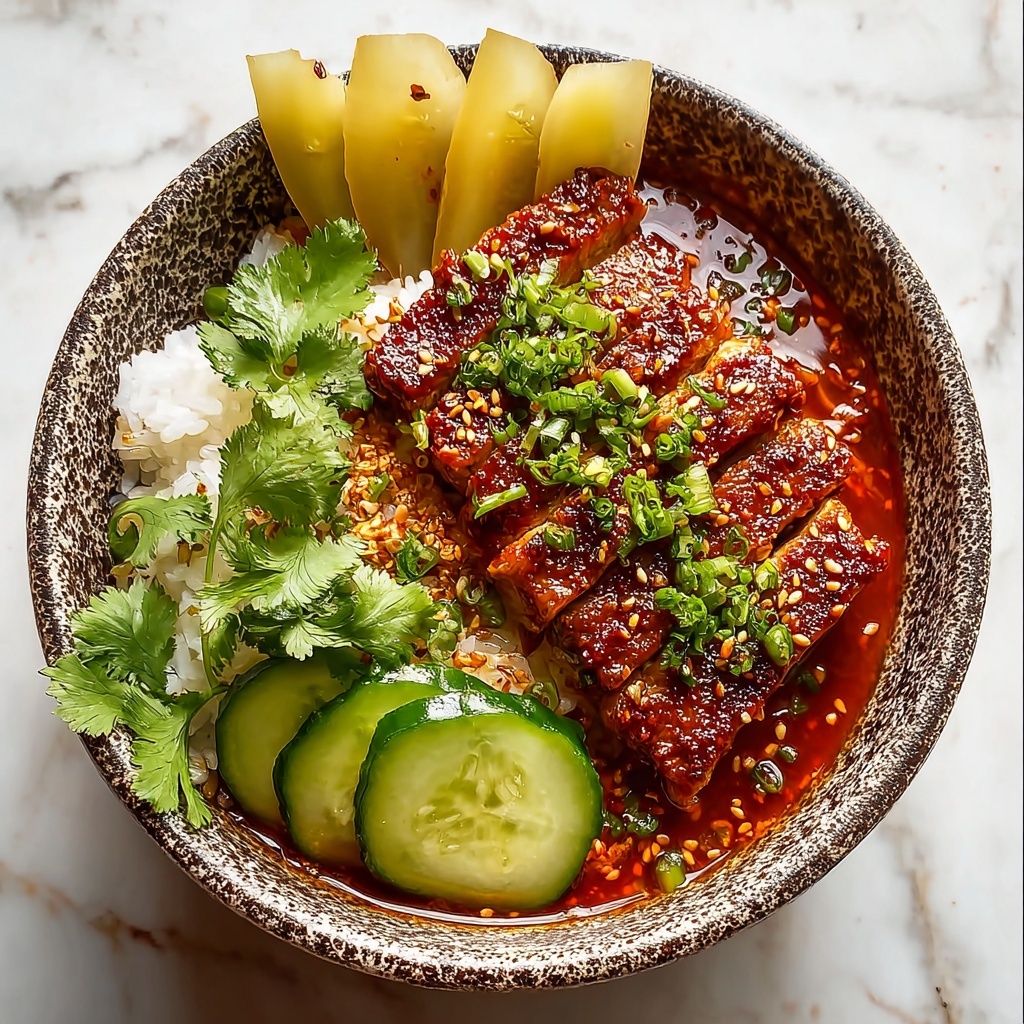 Miso-Honey Chicken Katsu Curry with Zesty Pickled Pears Recipe - Recipe Image