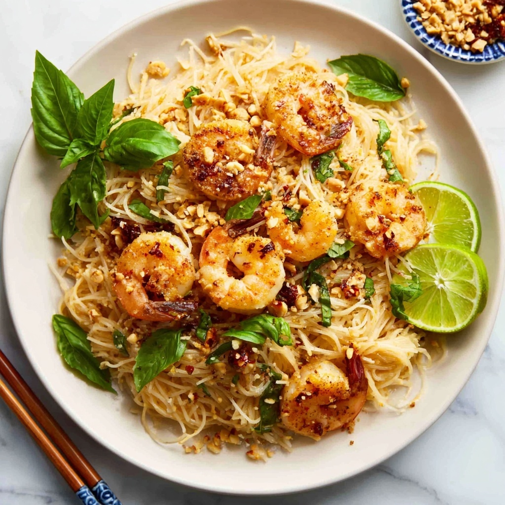 Garlic Butter Shrimp Pad Thai Recipe - Recipe Image