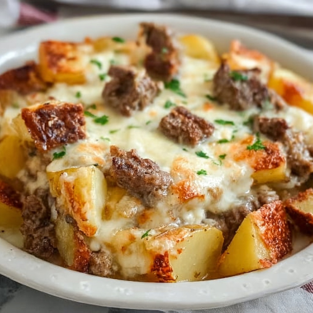 Cowboy Steak and Potato Casserole Recipe - Recipe Image