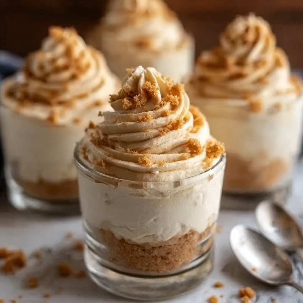 No-Bake Mini Pumpkin Cheesecakes Recipe - Recipe Image