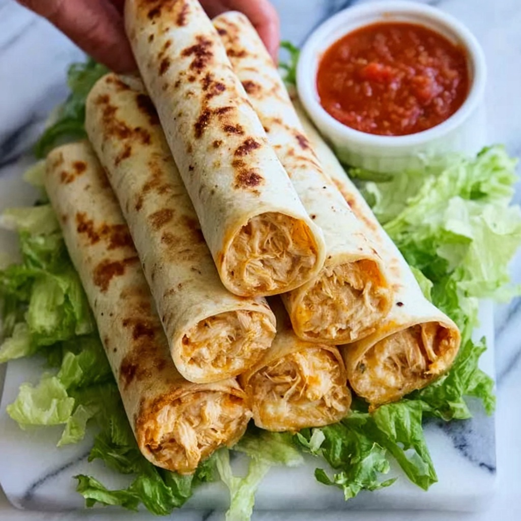 Easy Gluten-Free Chicken Taquitos Recipe - Recipe Image