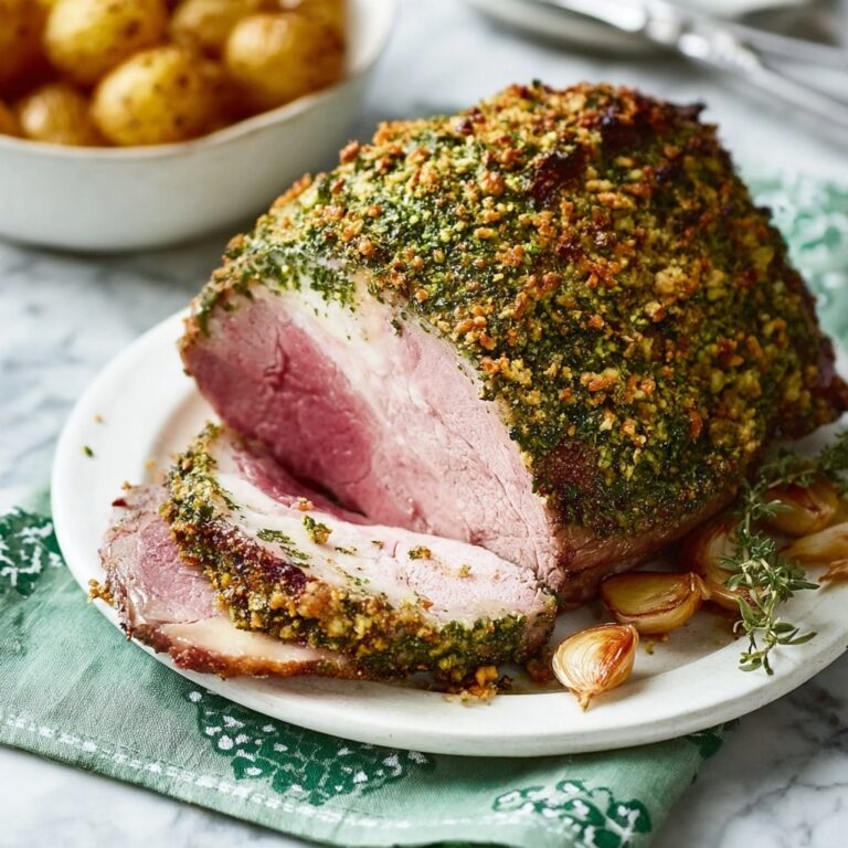 Roast Lamb with Spring Herb Crumbs Recipe