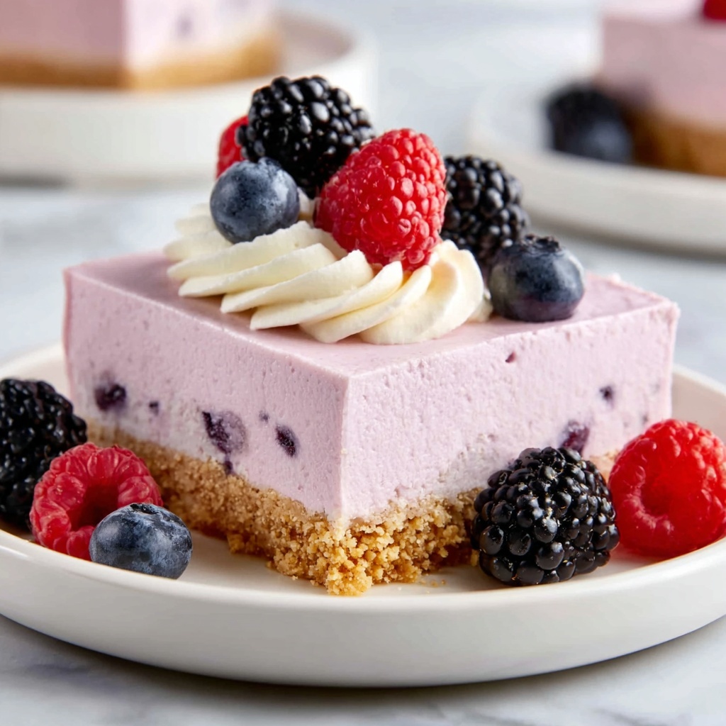No-Bake Berry Cheesecake Recipe - Recipe Image