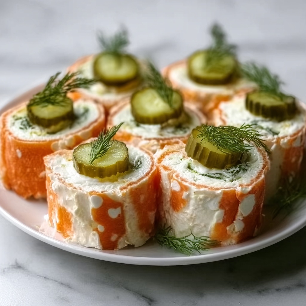 Lazy Cream Cheese Pickle Rolls Recipe - Recipe Image