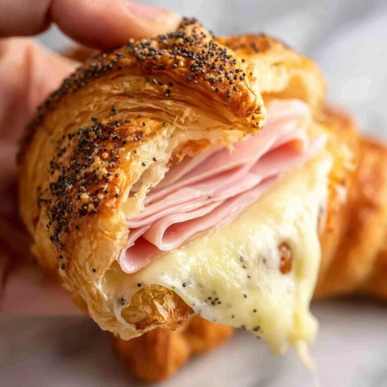 Savory Ham and Cheese Croissant Delight Recipe