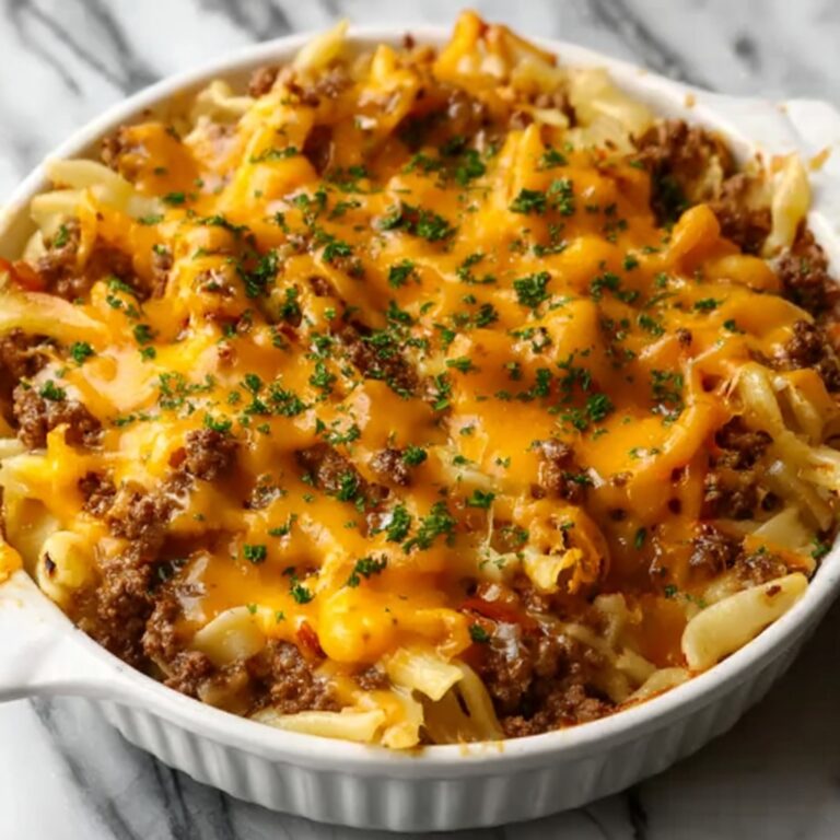 Cheeseburger French Fry Bake Recipe