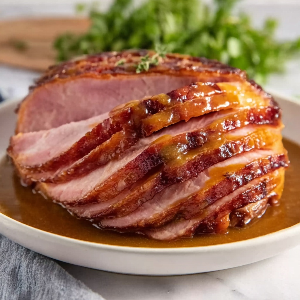 Slow Cooker Ham with Pineapple Glaze Recipe - Recipe Image
