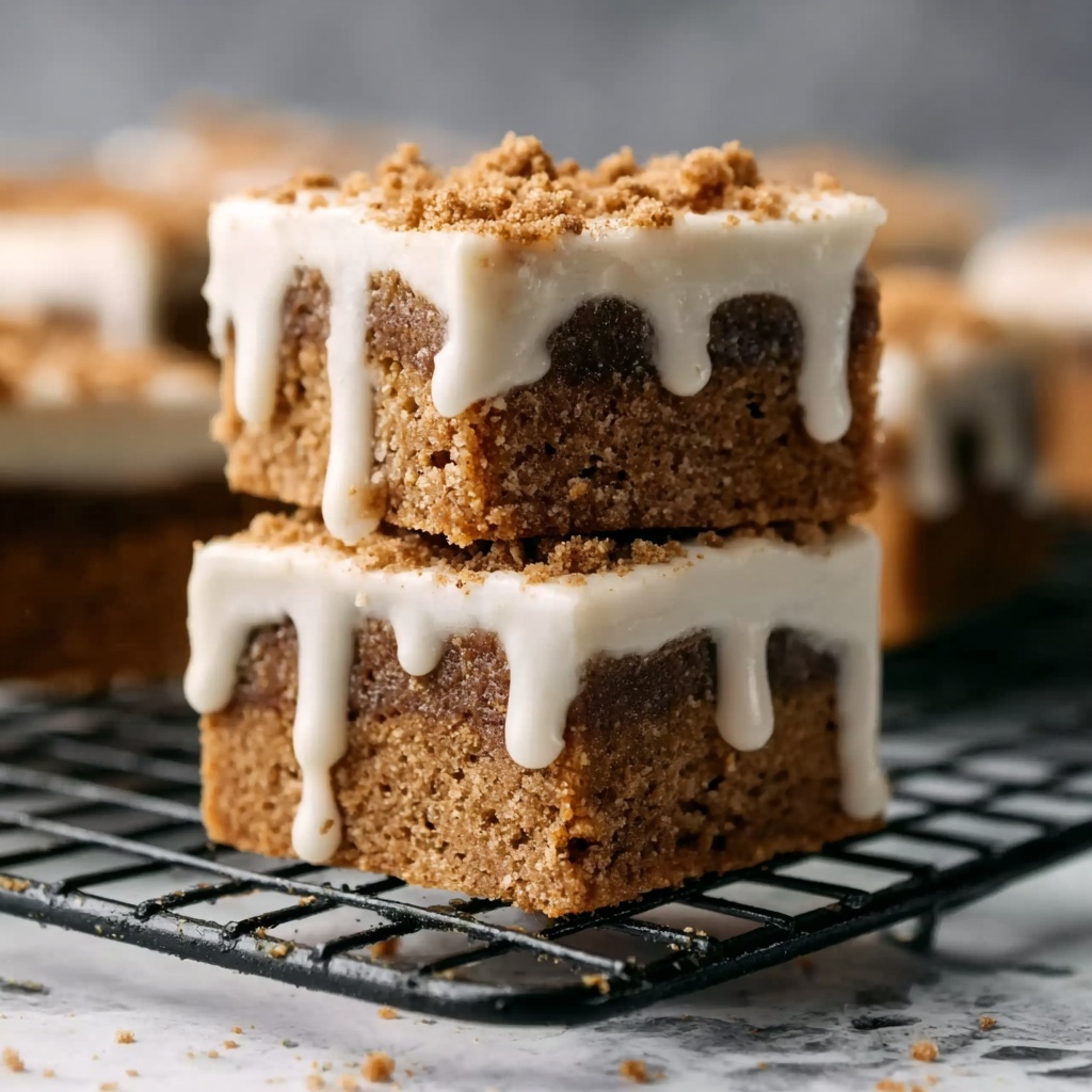 Chewy Gingerbread Cookie Bars Recipe - Recipe Image