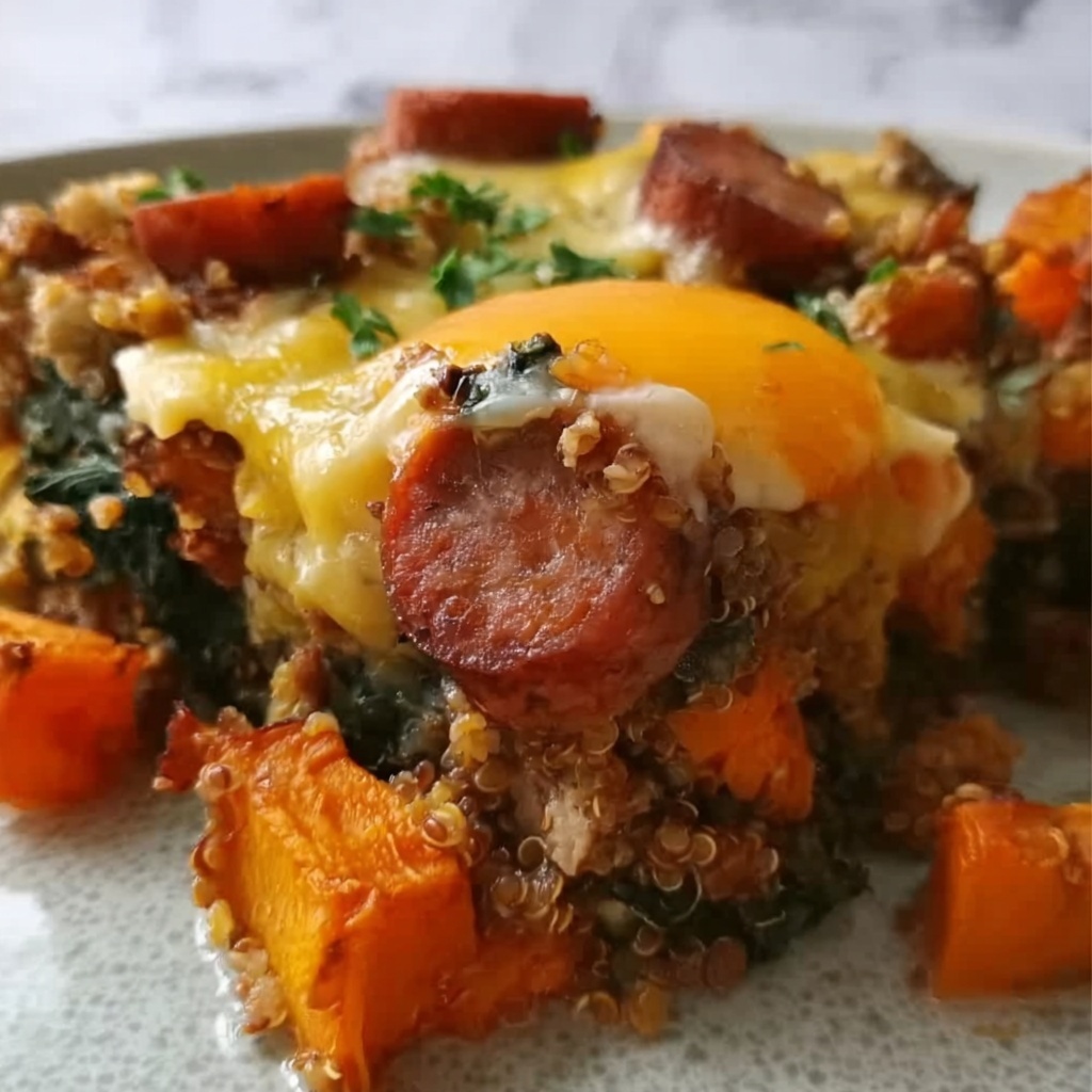 Sweet Potato Hashbrown Breakfast Casserole Recipe - Recipe Image