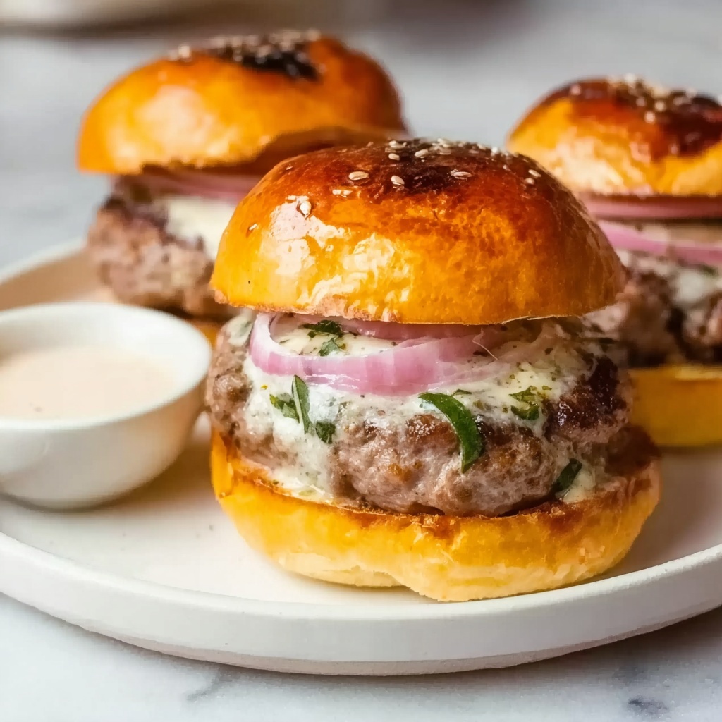 Lamb Feta Burgers Recipe - Recipe Image