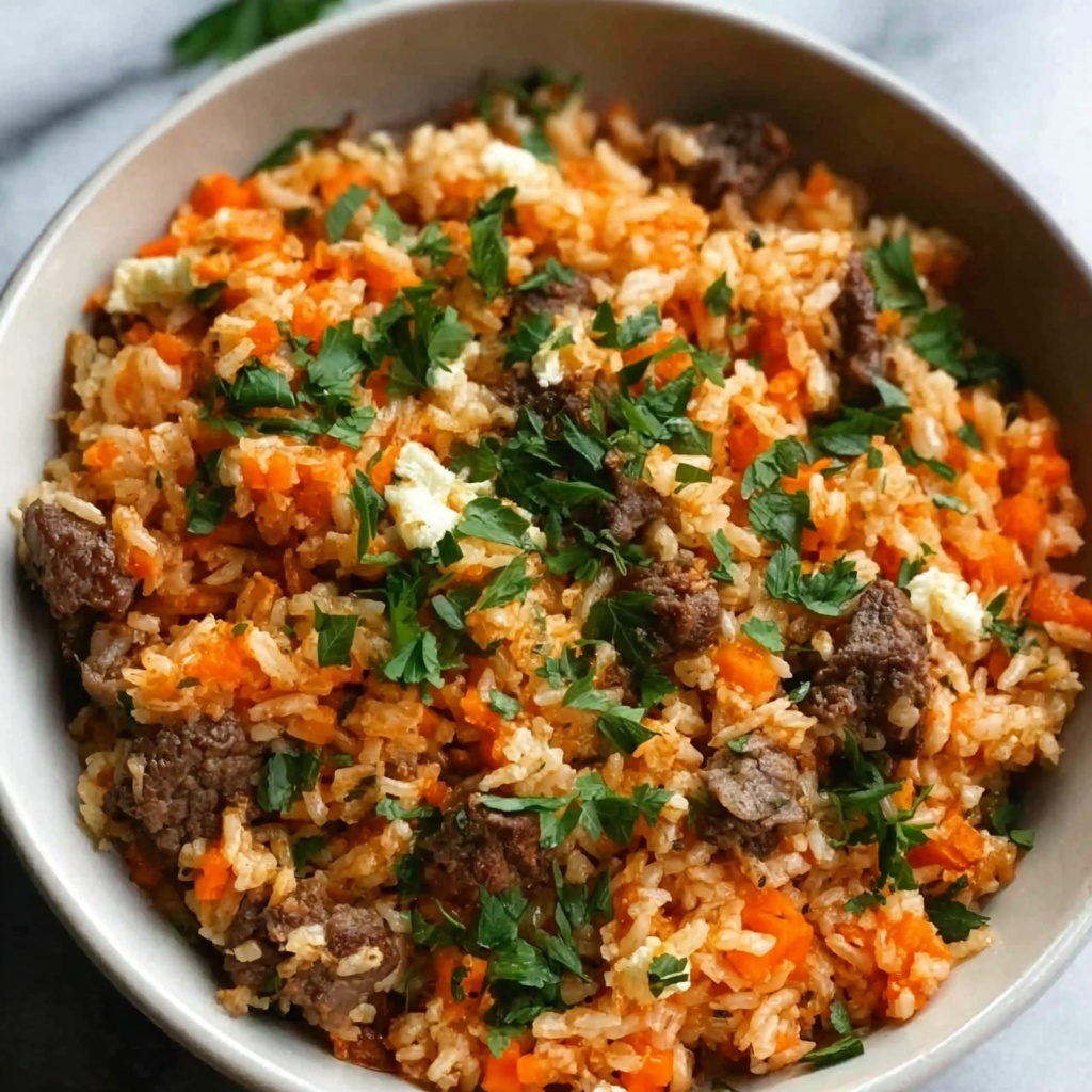 Steak & Queso Rice: A Tex-Mex Fiesta at Home Recipe - Recipe Image