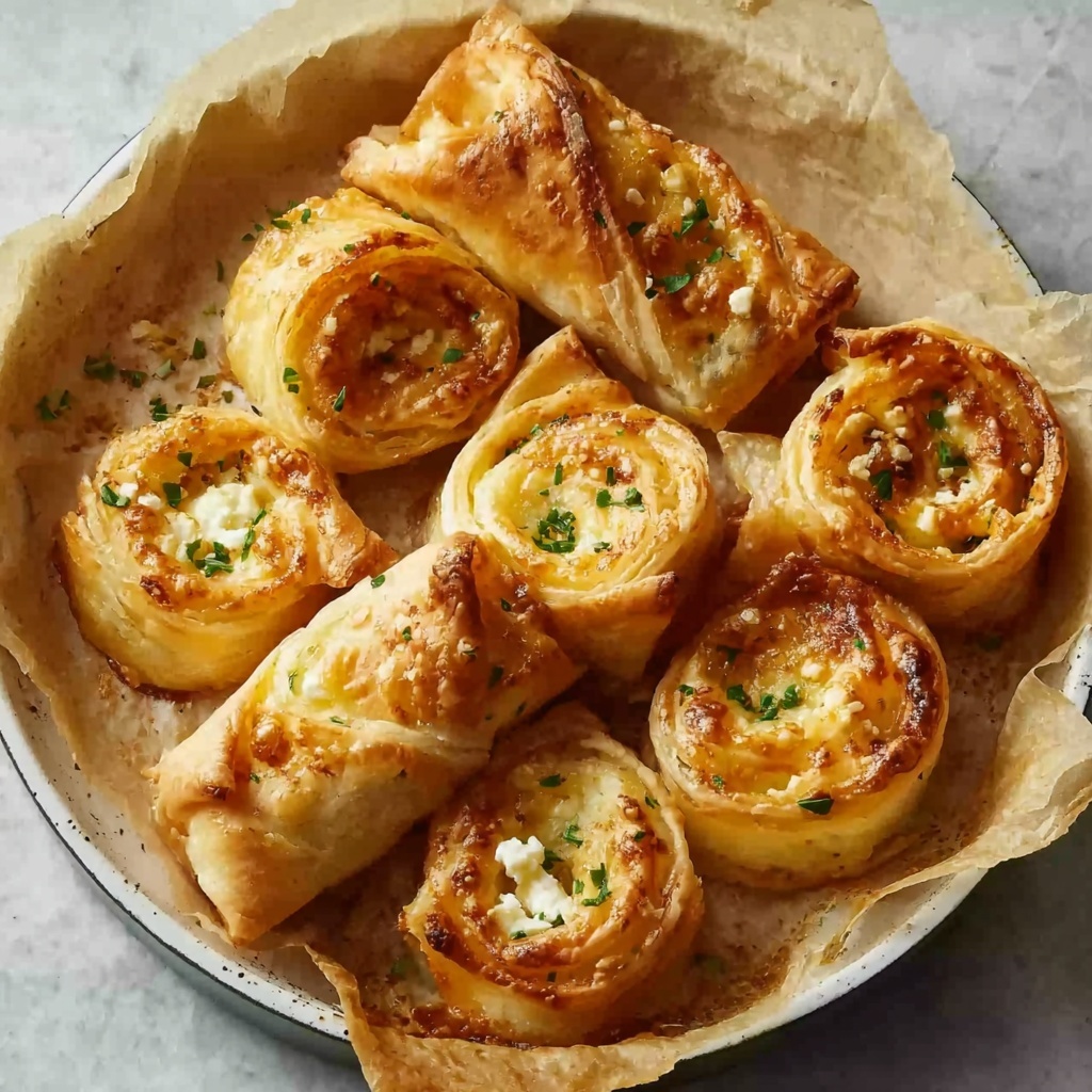 Oven-Fried Feta Rolls with Chili Honey Recipe - Recipe Image