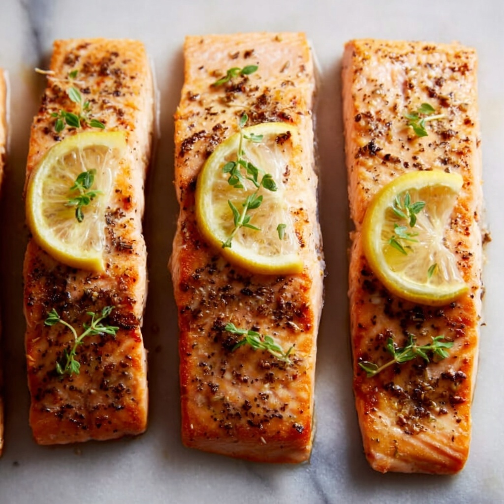 Healthy Baked Salmon with Lemon and Garlic Recipe - Recipe Image