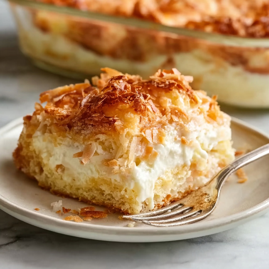 Coconut Cheesecake Bread Pudding Recipe - Recipe Image