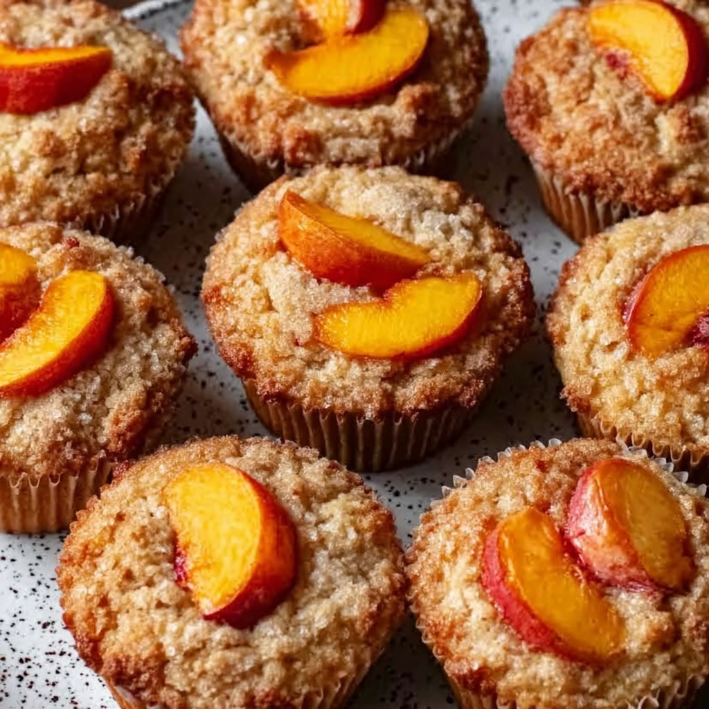 Peach Financiers: Elegant French Almond Cakes Recipe - Recipe Image