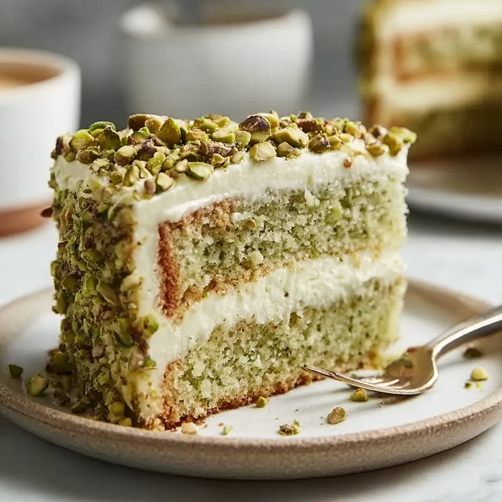 Vegan Pistachio Coffee Cake Recipe - Recipe Image