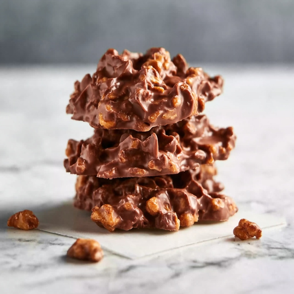 No-Bake Chocolate Peanut Butter Haystack Cookies Recipe - Recipe Image