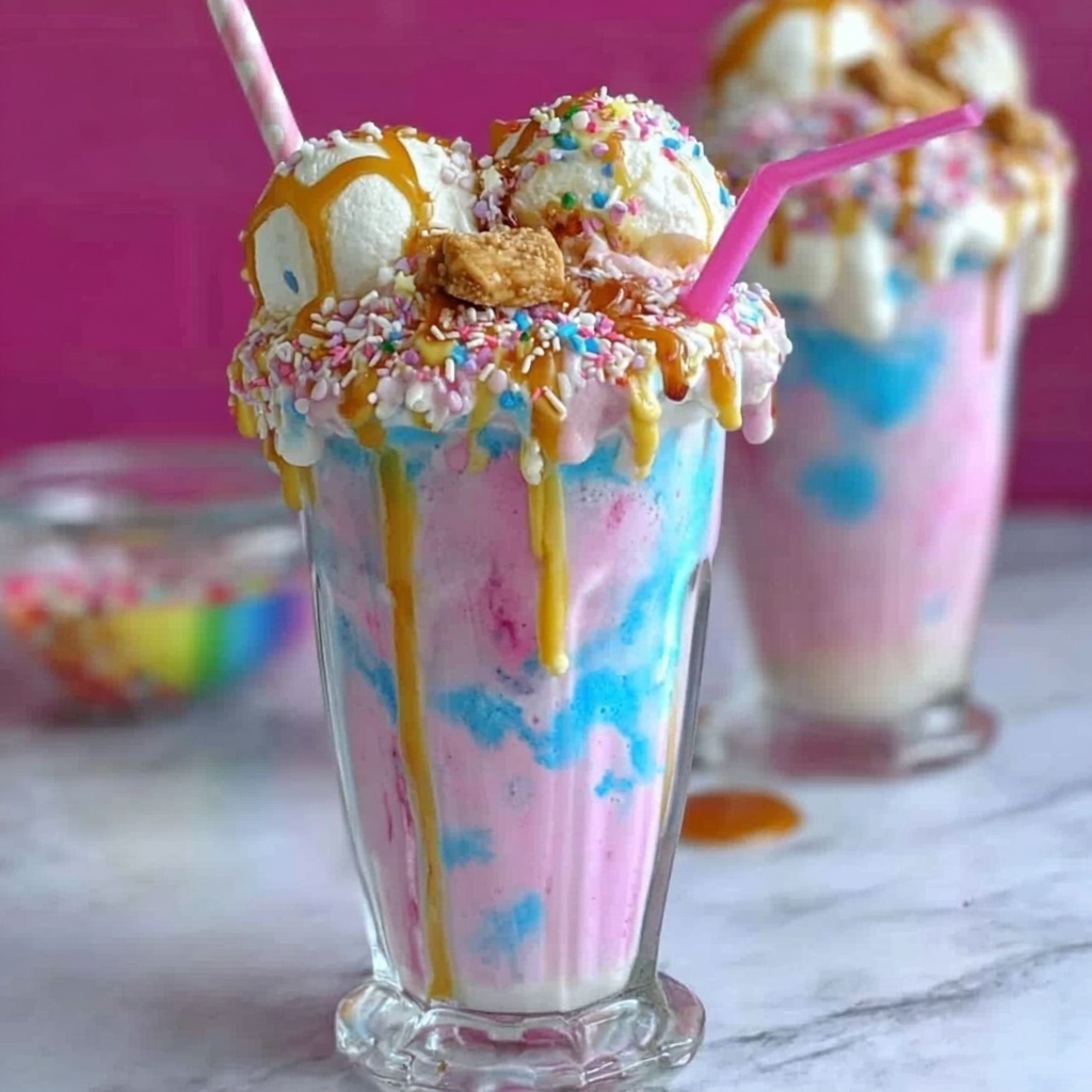 Unicorn Fantasy Freakshakes Recipe - Recipe Image