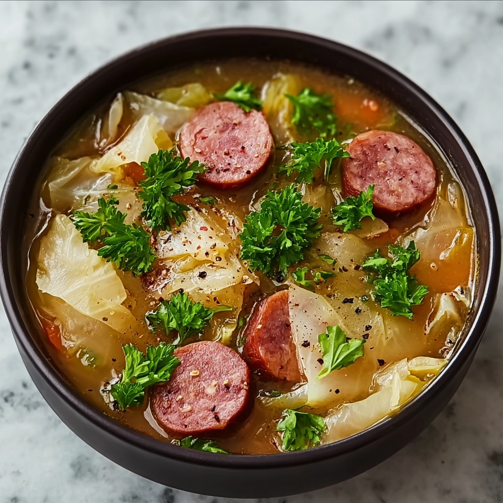 Kielbasa and Cabbage Soup Recipe - Recipe Image