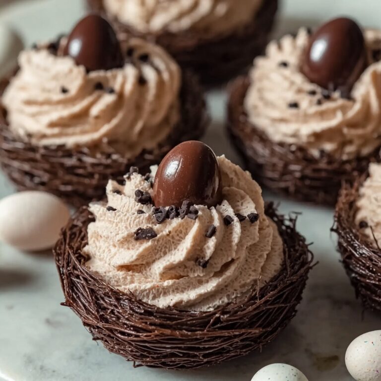 Chocolate Meringue Easter Nests Recipe