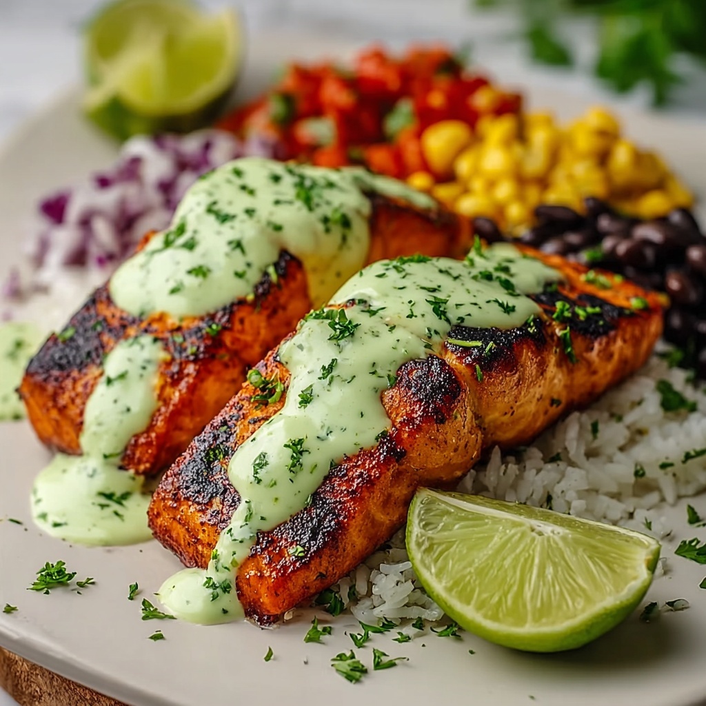 Zesty Cajun Salmon with Avocado & Lime Recipe - Recipe Image
