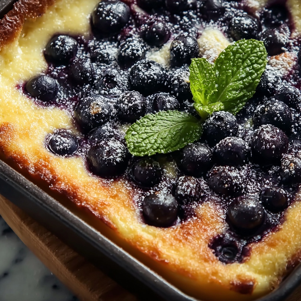 Blueberry Lemon Dutch Baby Recipe - Recipe Image